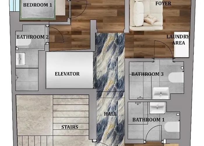 公寓 Stunning 3br 3bathroom 3ac Near Metro D1 伊斯坦布尔